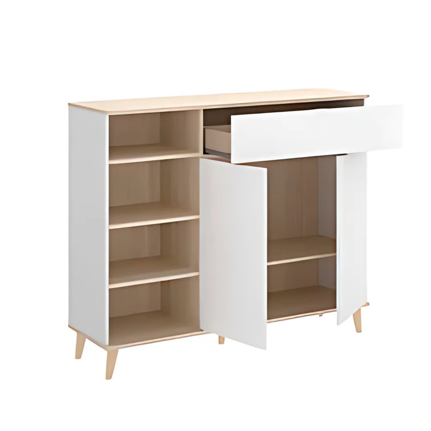 Buffet de Rangement Moderne en Bois – Compact et Fonctionnel