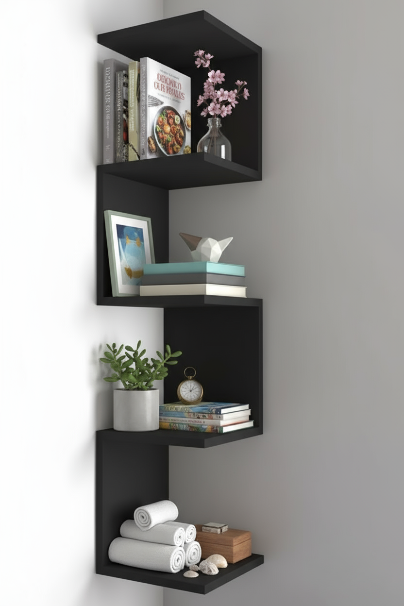 Étagère d’angle MDF