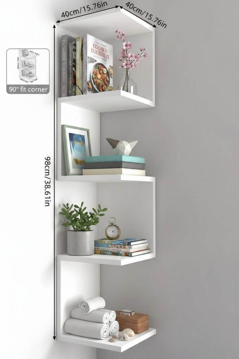 Étagère d’angle MDF