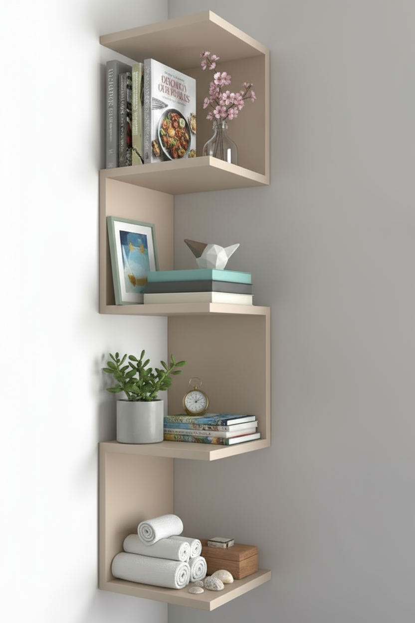 Étagère d’angle MDF