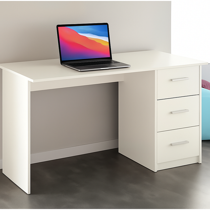 Bureau MDF Confortable – 3 Tiroirs - AluDecoDesign