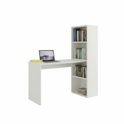 Bureau fonctionnel avec bibliothèque intégrée